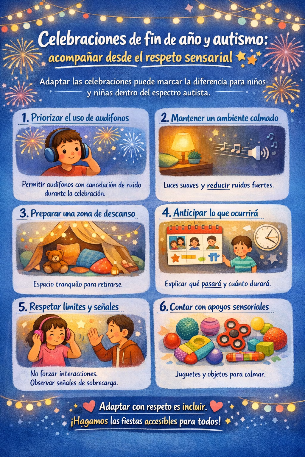 Fin De Año Y Autismo: Cómo Acompañar Desde El Respeto Sensorial