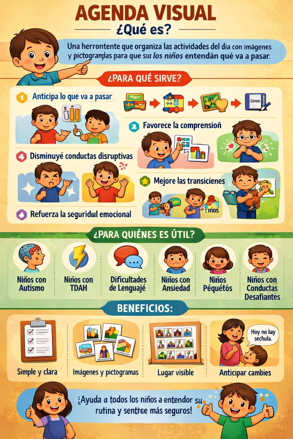 Rutinas Claras, Niños Tranquilos: El Poder de la Agenda Visual
